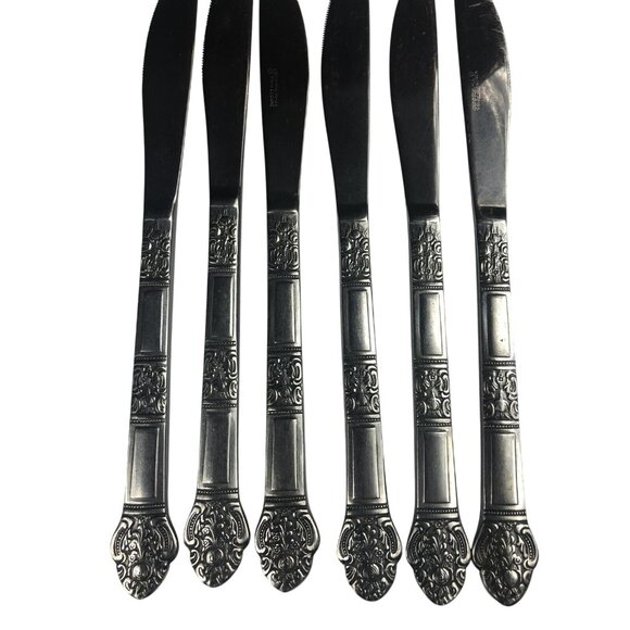 oxford hall stainless flatware OXH28 discontinued Knives (6) - Picture 2 of 4